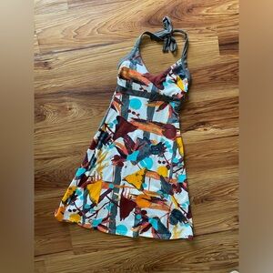 PATAGONIA Iliana Halter Dress River Queen Pickled Ginger - XS